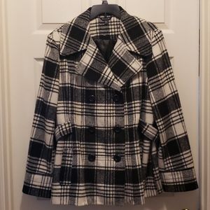 Women's George black and white peacoat XXL